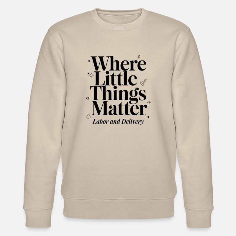 Kreißsaalheldinnen feiern - Stanley/Stella Unisex Bio-Sweatshirt CHANGER  - Beige