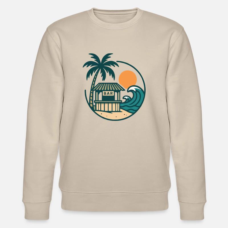 Bar de l’île de plage - Sweat bio CHANGER Stanley/Stella Unisexe - beige