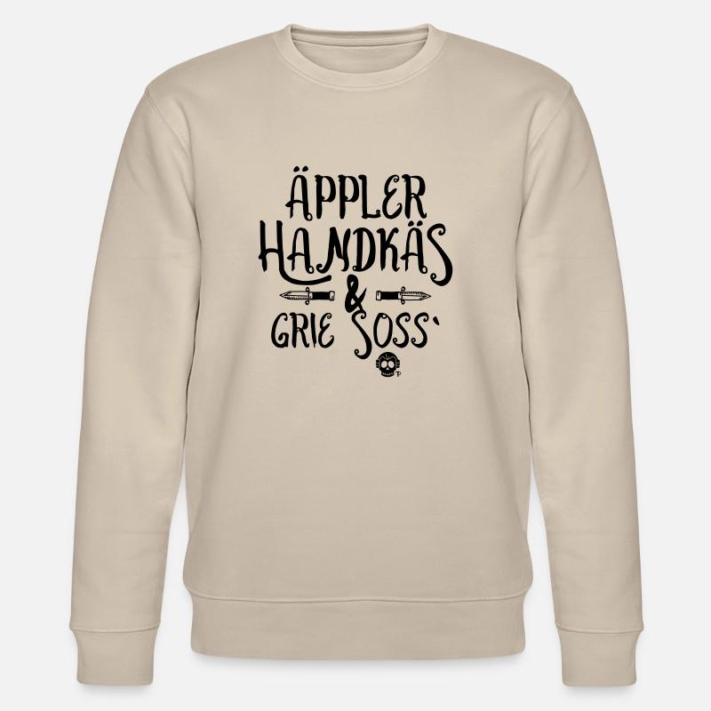 Äppler, Handkäs & GrieSoß - Stanley/Stella Unisex Bio-Sweatshirt CHANGER  - Beige