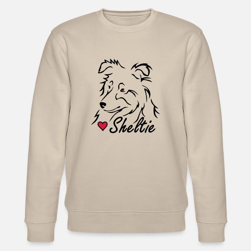 Sheltie ❤ - Stanley/Stella Unisex Bio-Sweatshirt CHANGER  - Beige