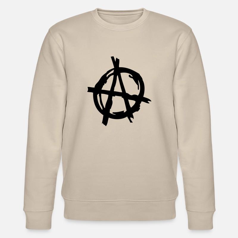 logo anarchy3 - Sweat bio CHANGER Stanley/Stella Unisexe - beige