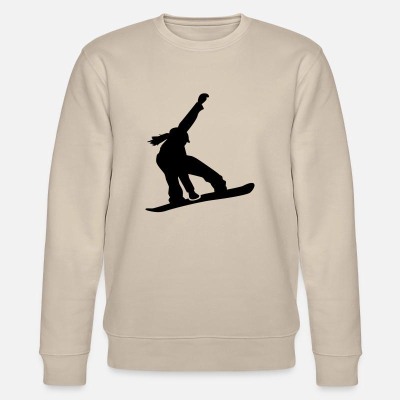 Snowboard - Sweat bio CHANGER Stanley/Stella Unisexe - beige