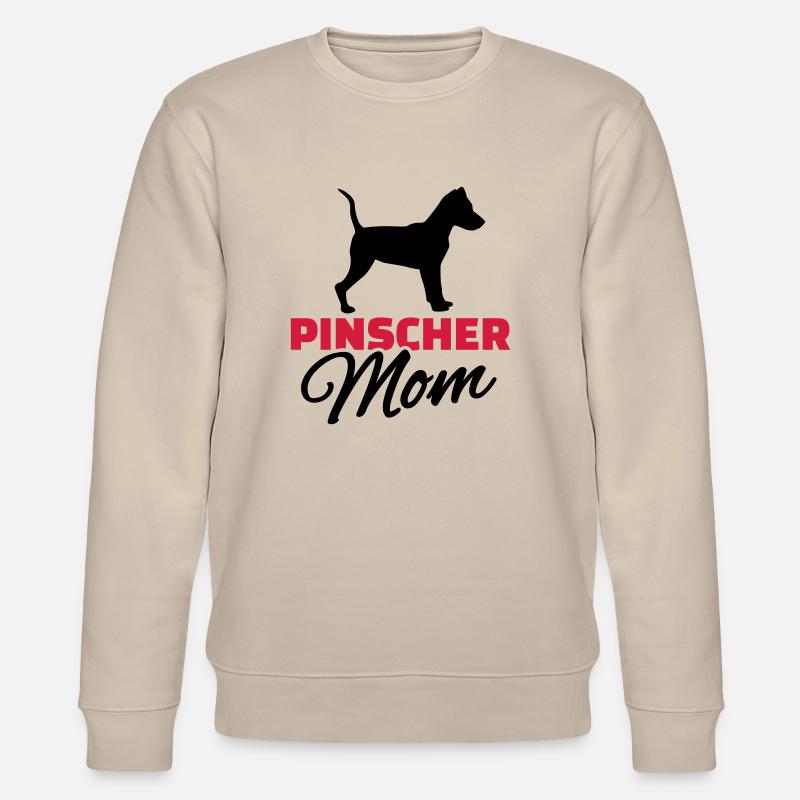 Pinscher Mom - Stanley/Stella CHANGER Unisex Organic Sweatshirt - beige