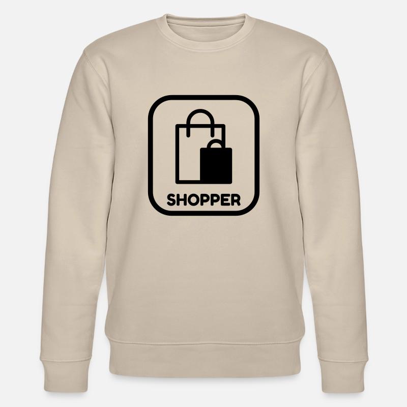 Shopping / Einkaufen / Käuferin / Shopper - Stanley/Stella Unisex Bio-Sweatshirt CHANGER  - Beige