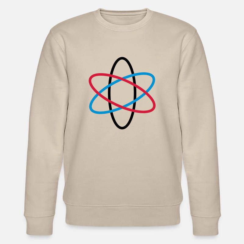 atom_neutron_02 - Stanley/Stella Unisex Bio-Sweatshirt CHANGER  - Beige