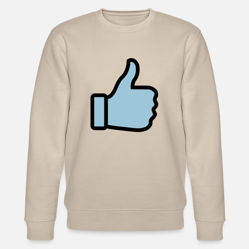 thumbs_up_02 - Stanley/Stella Unisex Bio-Sweatshirt CHANGER  - Beige