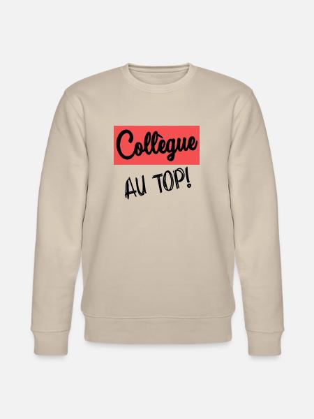 COLLEAGUE. START. RETIREMENT - Stanley/Stella CHANGER Unisex Organic Sweatshirt - beige