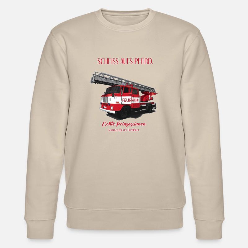 Fire Brigade // GDR // Illustration - Stanley/Stella CHANGER Unisex Organic Sweatshirt - beige