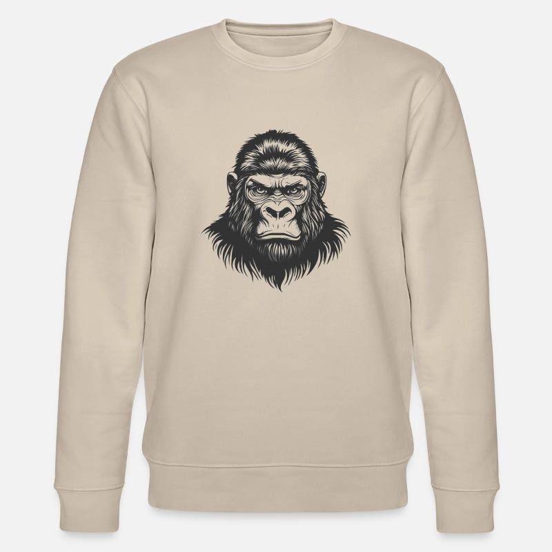 Gorilla - Stanley/Stella Unisex Bio-Sweatshirt CHANGER  - Beige