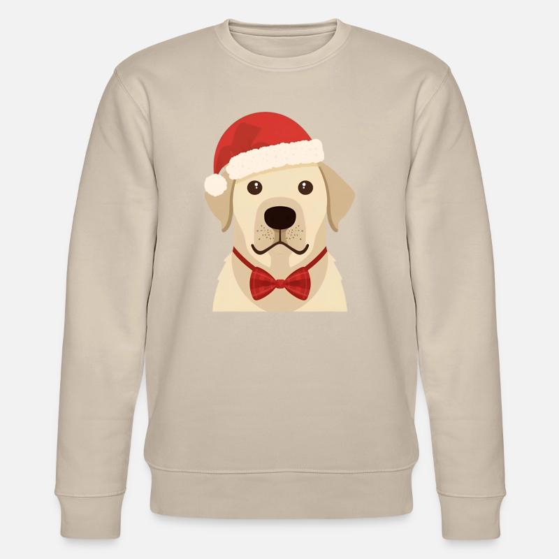 Golden Retriever Flat Noël Design - Sweat bio CHANGER Stanley/Stella Unisexe - beige