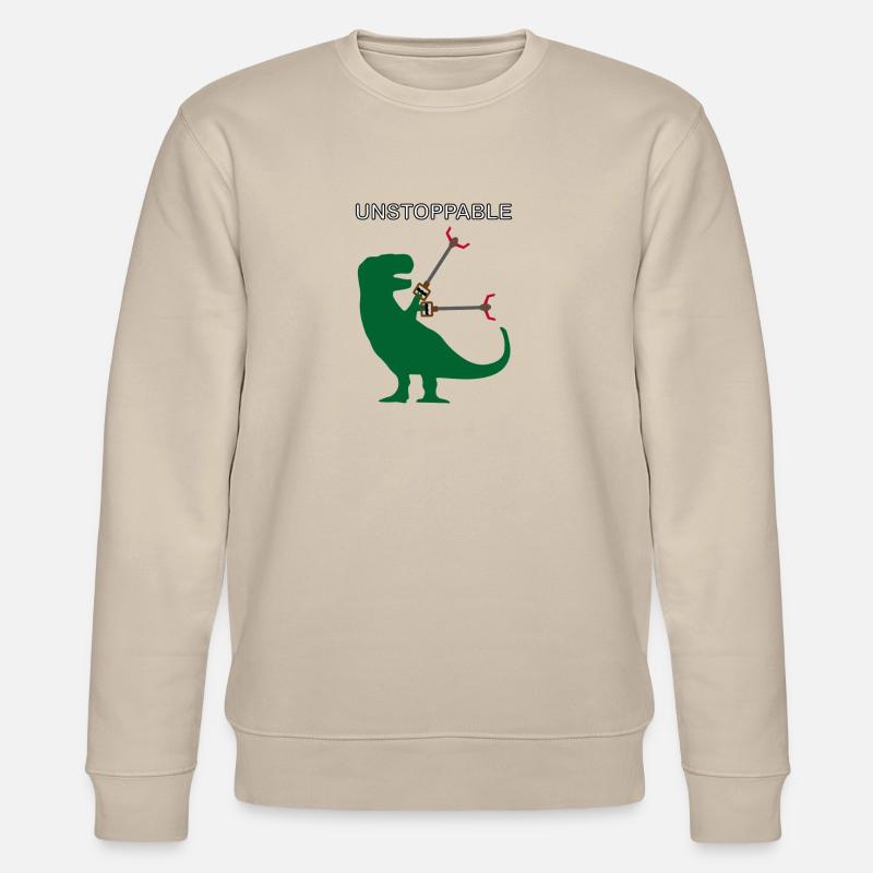 Unstoppable T-Rex - Sweat bio CHANGER Stanley/Stella Unisexe - beige