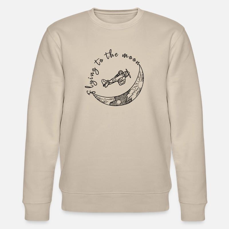 S’envoler vers la Lune - Sweat bio CHANGER Stanley/Stella Unisexe - beige