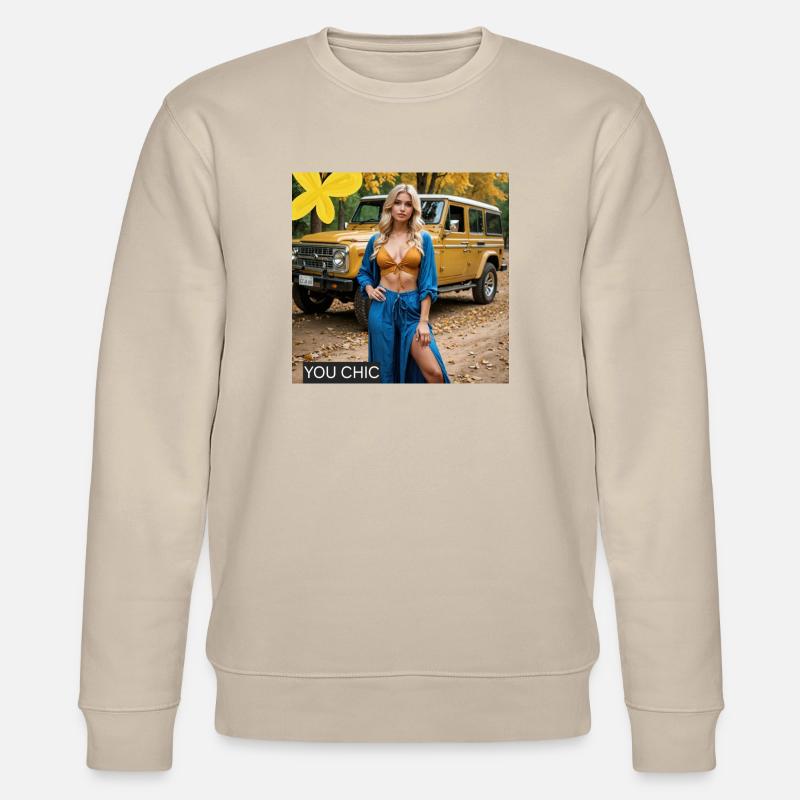 Sie sind autentic@. - Stanley/Stella Unisex Bio-Sweatshirt CHANGER  - Beige