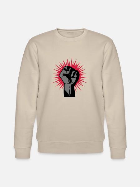 faust / fist - Stanley/Stella Unisex Bio-Sweatshirt CHANGER - Beige