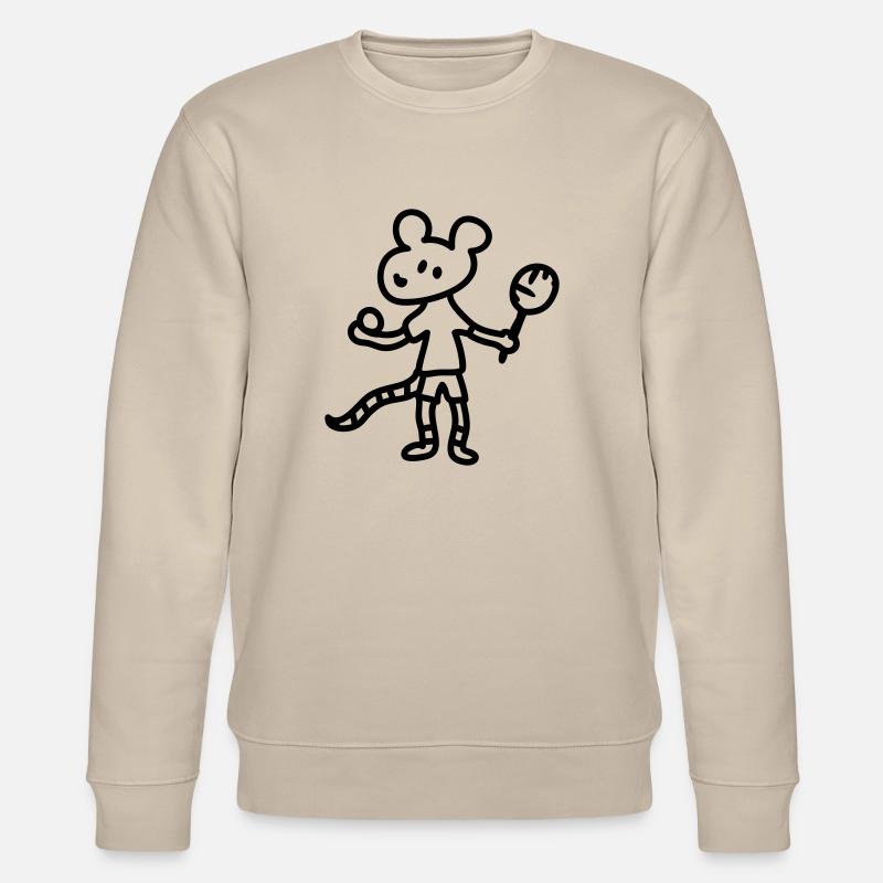 Tennismaus - Line - Stanley/Stella Unisex Bio-Sweatshirt CHANGER  - Beige
