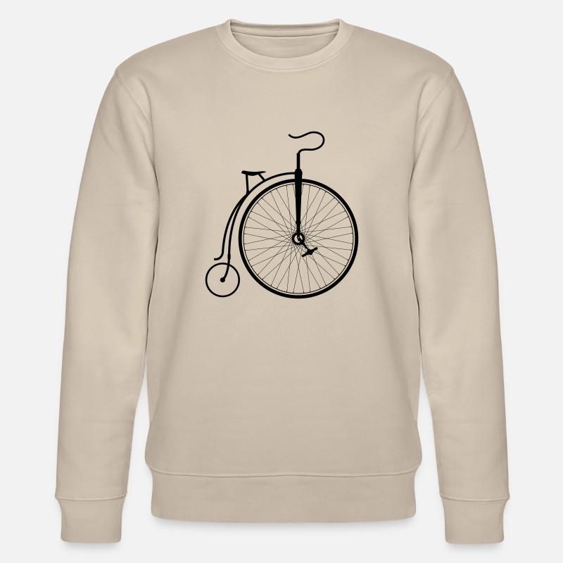 Old bicycle / altes Fahrrad - Stanley/Stella Unisex Bio-Sweatshirt CHANGER  - Beige