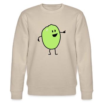 quince - Stanley/Stella CHANGER Unisex Organic Sweatshirt - beige - Front - Nik (191cm) & Marisol (170cm)