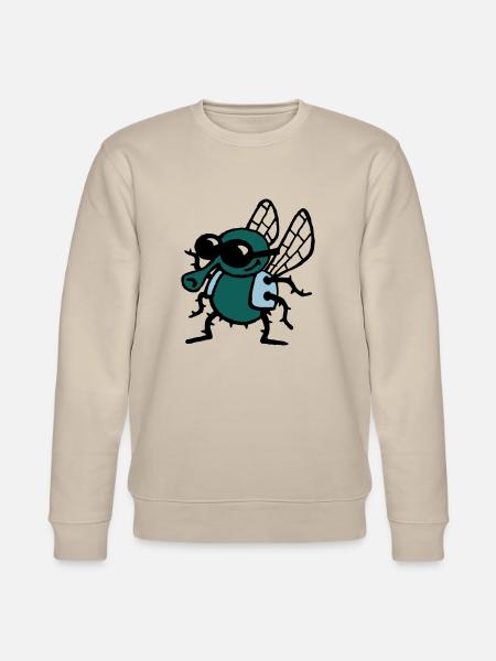 cool_fly_3c_white - Stanley/Stella CHANGER Unisex Organic Sweatshirt - beige