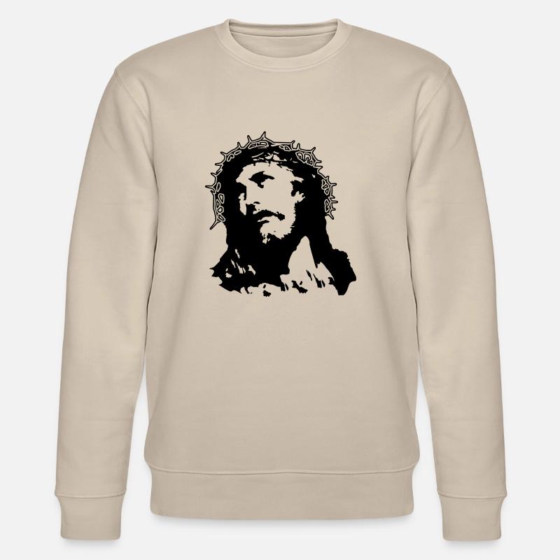 Jesus de - Stanley/Stella Unisex Bio-Sweatshirt CHANGER  - Beige