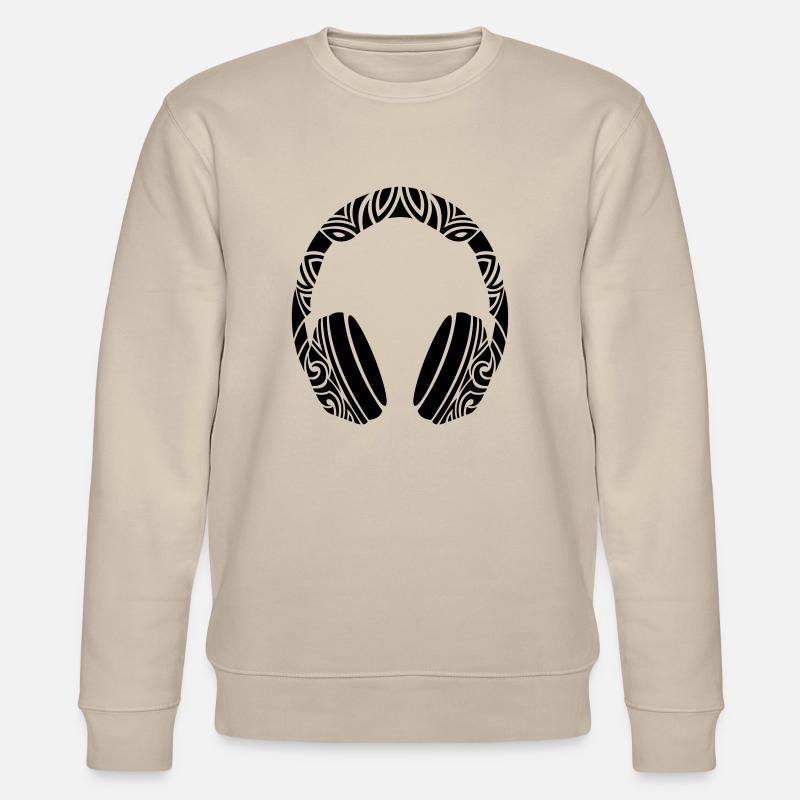 ausgefallene kopfhörer - Stanley/Stella Unisex Bio-Sweatshirt CHANGER  - Beige