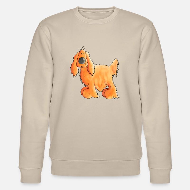 Cocker Spaniel Anglais - Chien - Sweat bio CHANGER Stanley/Stella Unisexe - beige