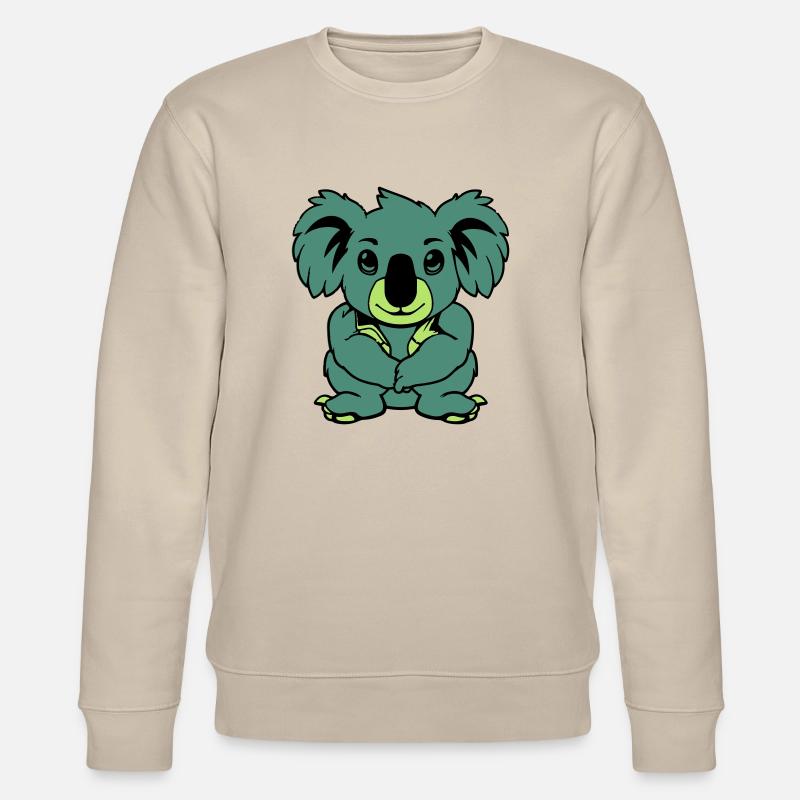 koalabär comic tier - Stanley/Stella Unisex Bio-Sweatshirt CHANGER - Beige