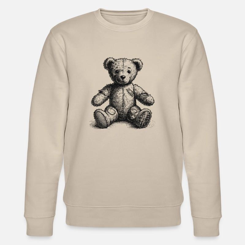 Teddybär - Stanley/Stella Unisex Bio-Sweatshirt CHANGER  - Beige