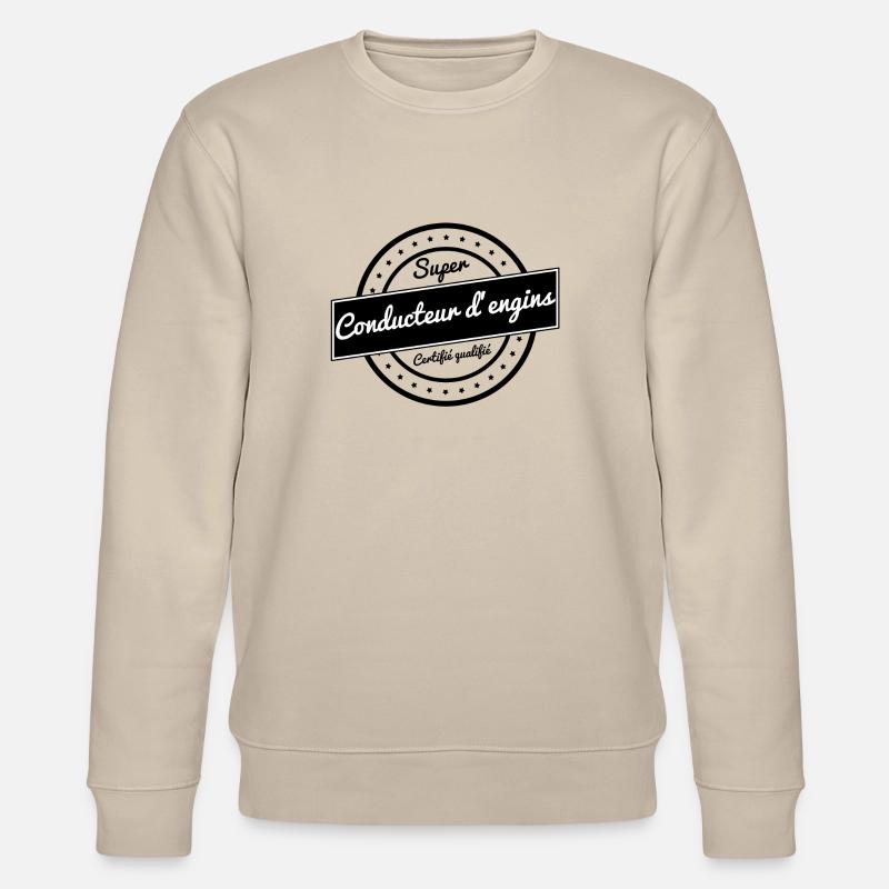 Super conducteur d'engins - Sweat bio CHANGER Stanley/Stella Unisexe - beige