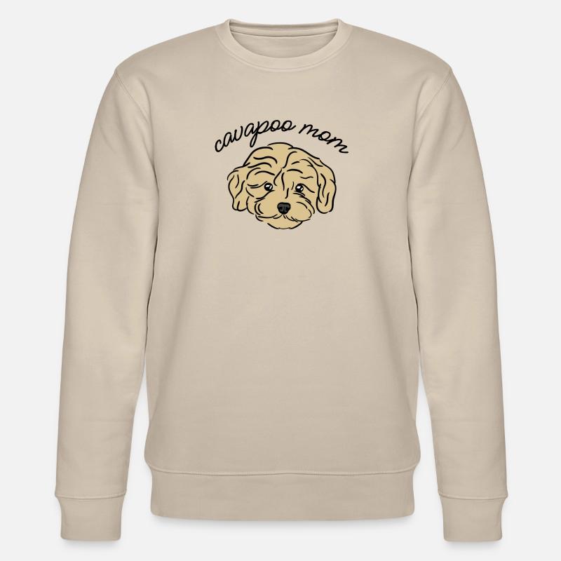 cavapoo mom - Stanley/Stella Unisex Bio-Sweatshirt CHANGER  - Beige