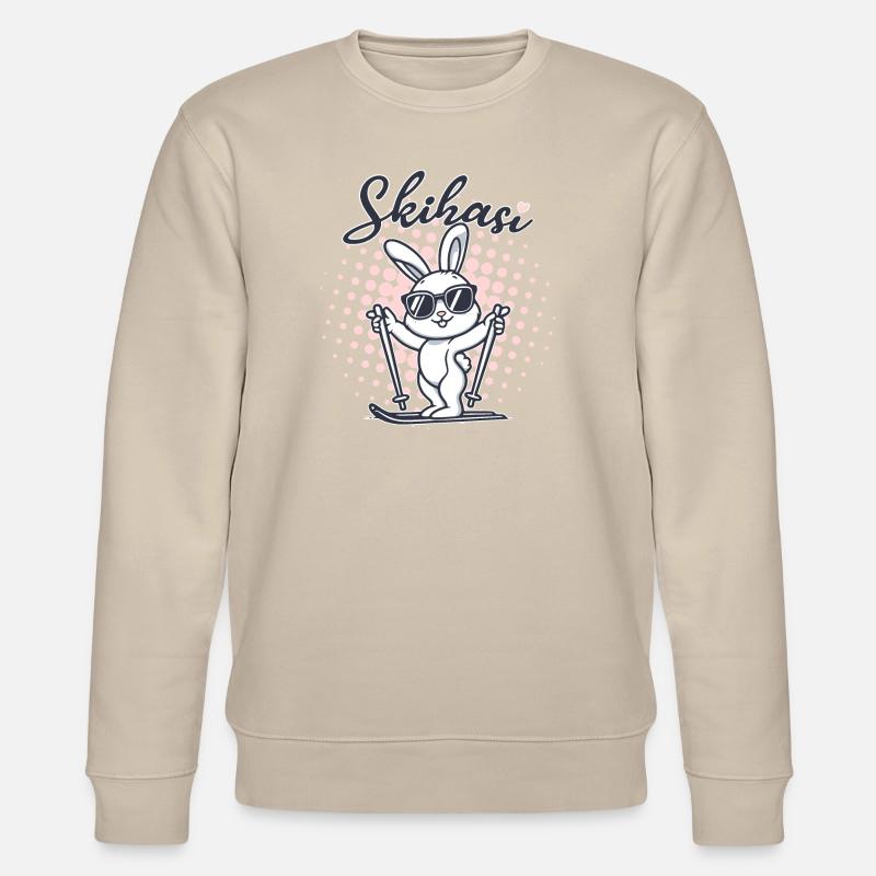 Skihasi Ski Hase - Stanley/Stella Unisex Bio-Sweatshirt CHANGER  - Beige