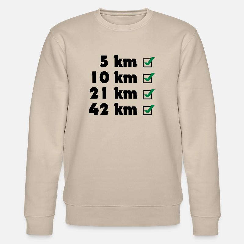 Marathon Checklist - Stanley/Stella Unisex Bio-Sweatshirt CHANGER  - Beige