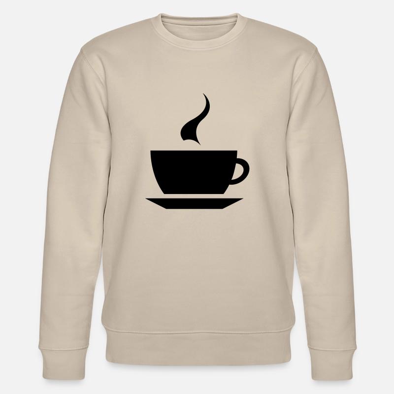 coffee cup tea cafe - Stanley/Stella Unisex Bio-Sweatshirt CHANGER  - Beige