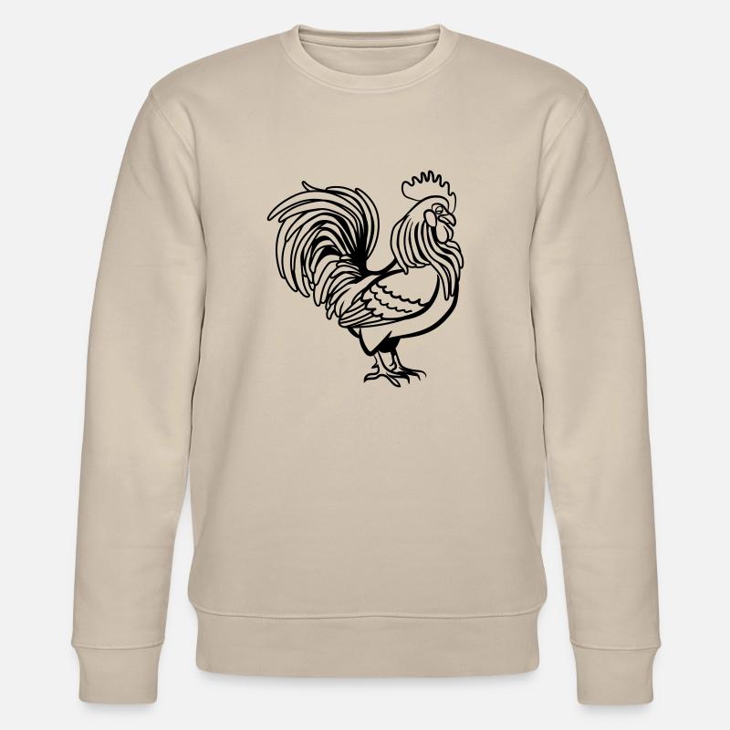 Hahn witzig vogel - Stanley/Stella Unisex Bio-Sweatshirt CHANGER  - Beige