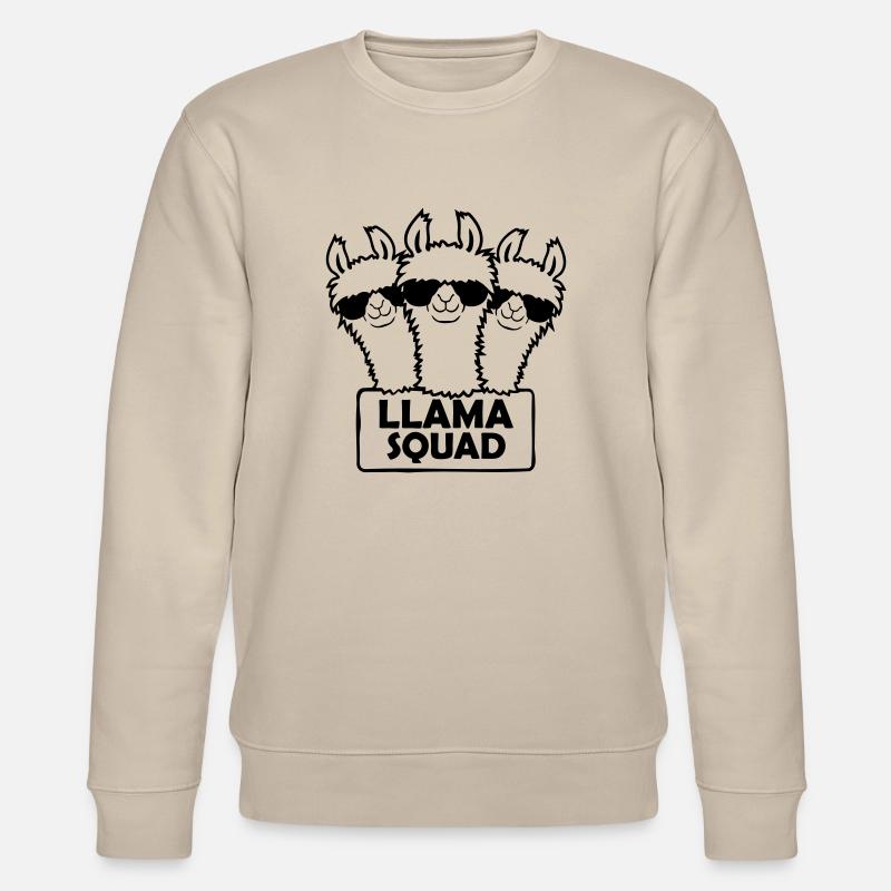 Conception d’équipe Llama Squad - Sweat bio CHANGER Stanley/Stella Unisexe - beige