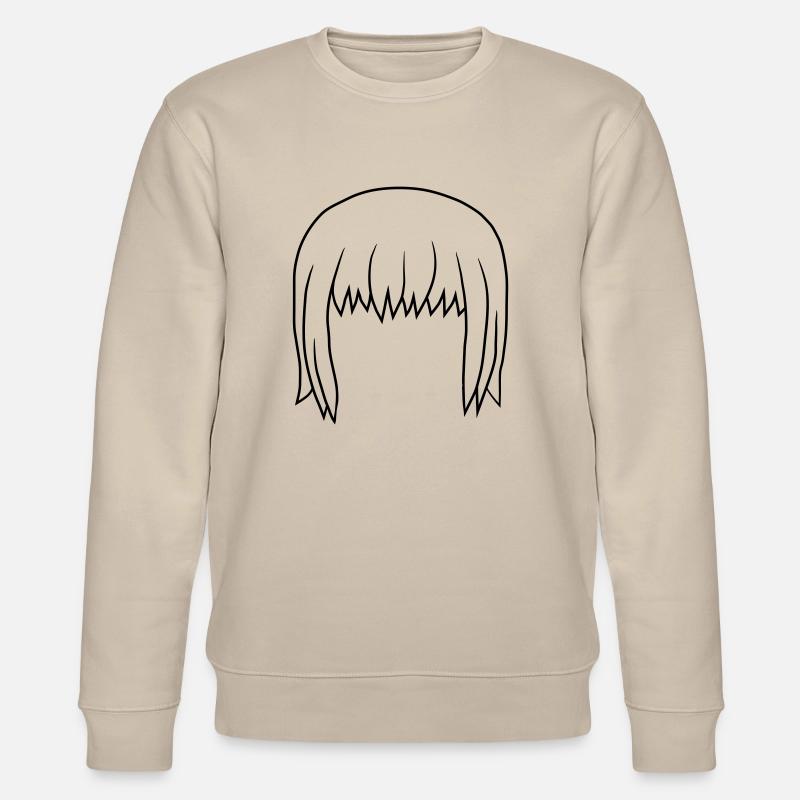 Bobfrisur Bob Haare Kopf - Stanley/Stella Unisex Bio-Sweatshirt CHANGER  - Beige