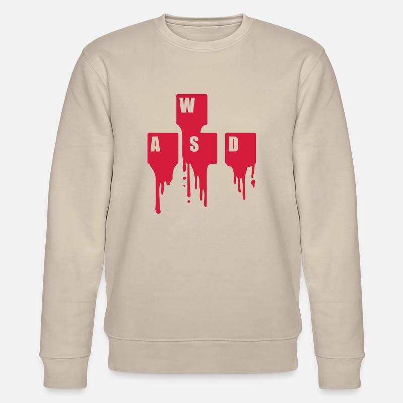 WASD Touches de clavier Gamer - Sweat bio CHANGER Stanley/Stella Unisexe - beige
