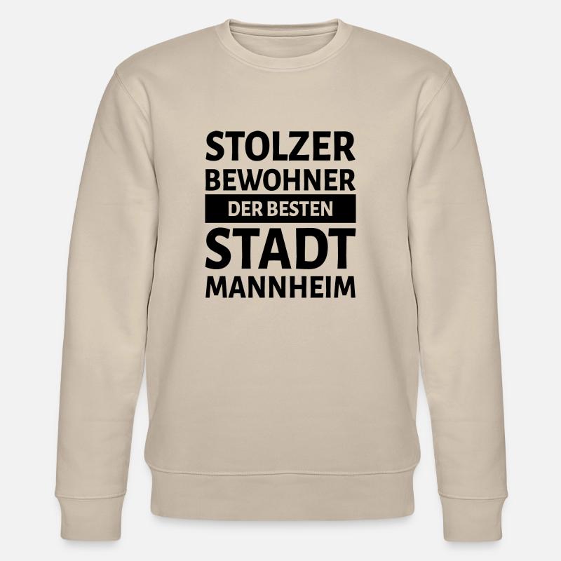 Mannheim Monnem Mannheimat - Stanley/Stella Unisex Bio-Sweatshirt CHANGER  - Beige