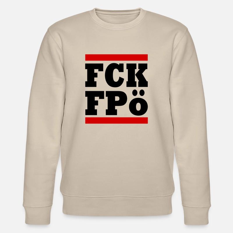 Fck fpö - Stanley/Stella Unisex Bio-Sweatshirt CHANGER  - Beige