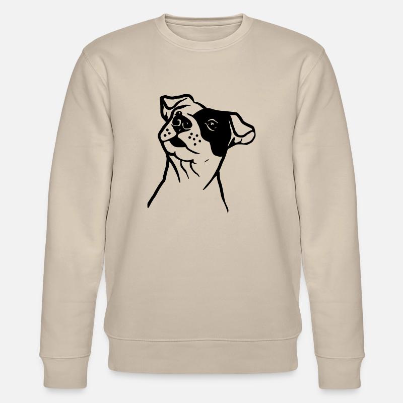 Staffordshire Terrier - Stanley/Stella Unisex Bio-Sweatshirt CHANGER  - Beige