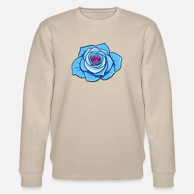 Blaue Rose - Stanley/Stella Unisex Bio-Sweatshirt CHANGER  - Beige