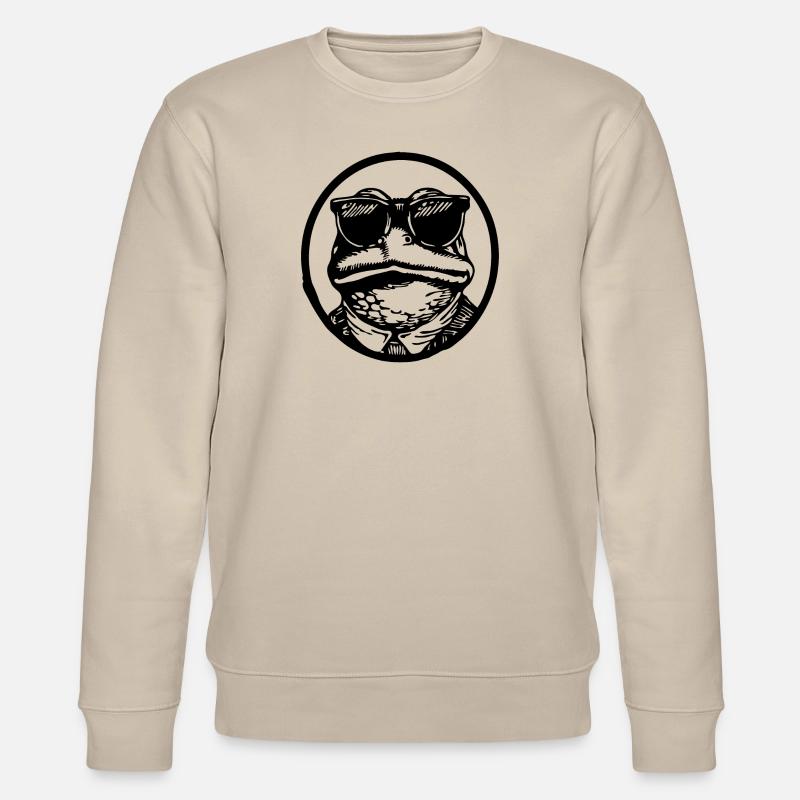 Frosch Kröte - Stanley/Stella Unisex Bio-Sweatshirt CHANGER  - Beige