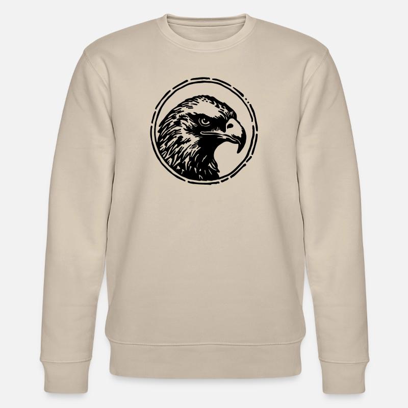 Eagle Eagle Head - Stanley/Stella CHANGER Unisex Organic Sweatshirt - beige