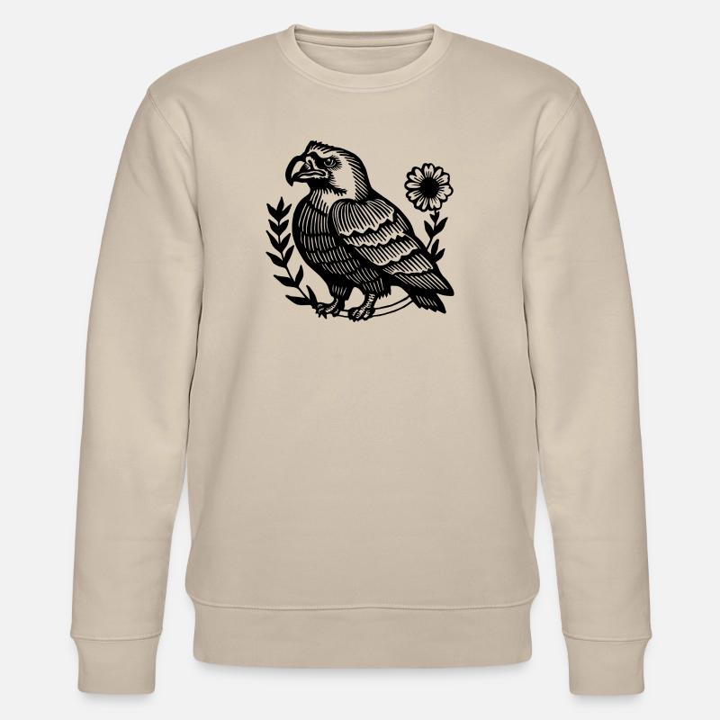 Adler Adlerkopf - Stanley/Stella Unisex Bio-Sweatshirt CHANGER  - Beige
