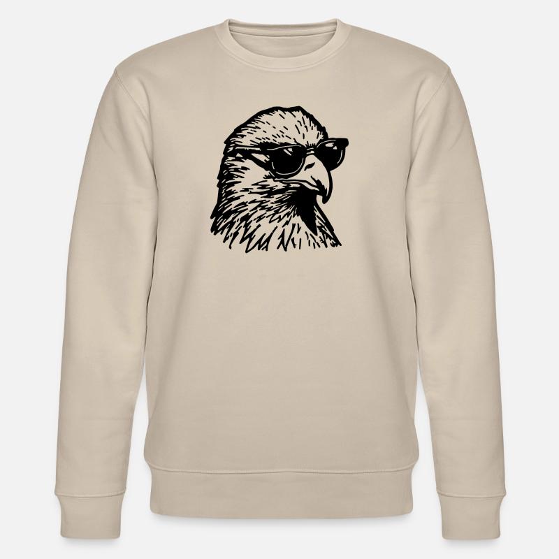 Eagle Eagle Head - Stanley/Stella CHANGER Unisex Organic Sweatshirt - beige