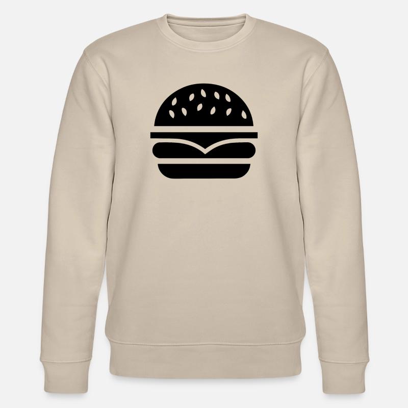 Hamburger Burger - Stanley/Stella Unisex Bio-Sweatshirt CHANGER  - Beige