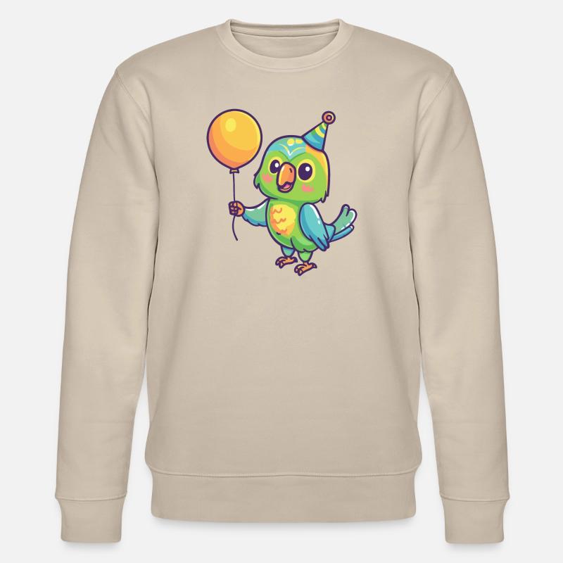 Perroquet anniversaire bébé - Sweat bio CHANGER Stanley/Stella Unisexe - beige