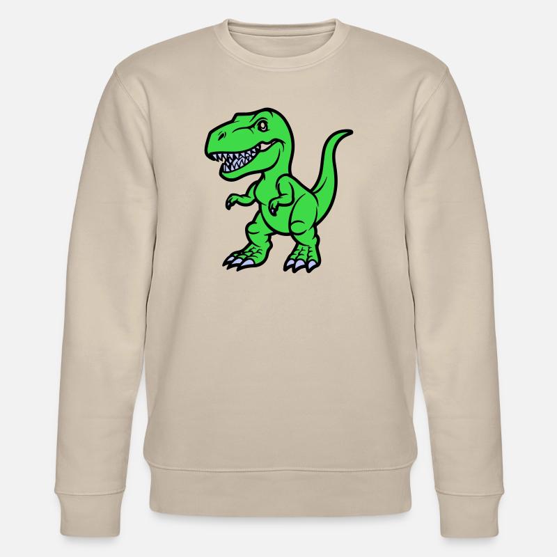 T Rex Comic - Stanley/Stella Unisex Bio-Sweatshirt CHANGER  - Beige