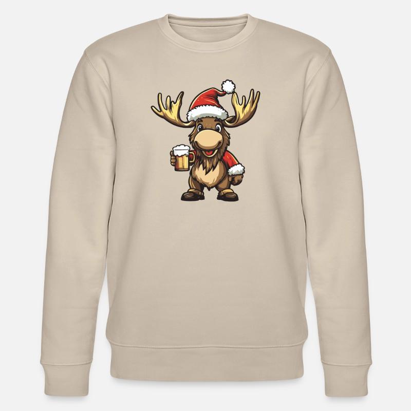 Moose Bière Noël - Sweat bio CHANGER Stanley/Stella Unisexe - beige