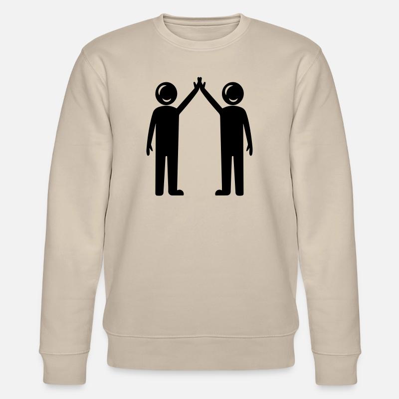 Freundschaft Beste Freunde - Stanley/Stella Unisex Bio-Sweatshirt CHANGER  - Beige