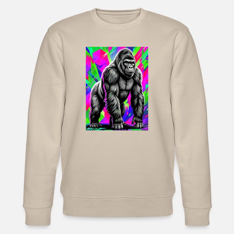 Gorilla - Stanley/Stella Unisex Bio-Sweatshirt CHANGER - Beige